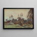 Landschaft am Morgen - Joseph Frank Currier — gerahmtes Bild an der Wand