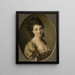 Portrait einer Dame - Joseph Friedrich August Darbes — gerahmtes Bild an der Wand