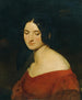 Dame in rotem indischen Kleid - Joseph Hasslwander — Ansicht des Kunstwerks