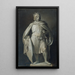 Skizze für eine Figur des Rathauses in Wien - Joseph Hasslwander — gerahmtes Bild an der Wand