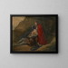 Krieger sterbend - Joseph Hasslwander — gerahmtes Bild an der Wand