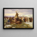 Teilung des Eigentums des Chefs - Joseph Henry Sharp — gerahmtes Bild an der Wand