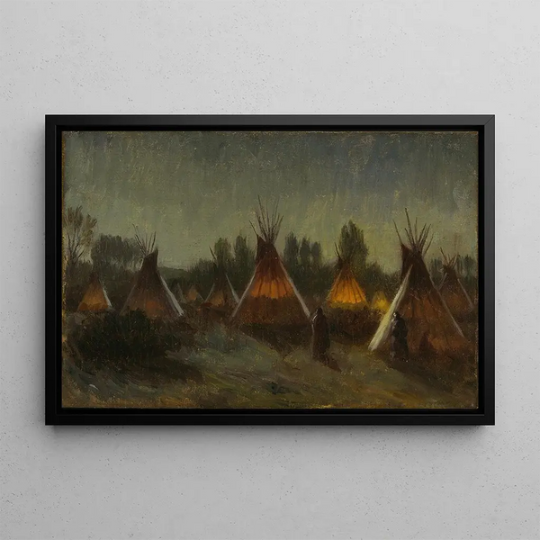 Joseph Henry Sharp - Shadows in the Night.webp
