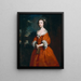 Mademoiselle Hamilton - Joseph Highmore — gerahmtes Bild an der Wand