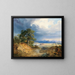 Ein Landschaft der Karpaten mit einem Hirten und seinem Vieh - Joseph Holzer — gerahmtes Bild an der Wand