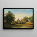 Ein Schloss am Seeufer - Joseph Holzer — gerahmtes Bild an der Wand