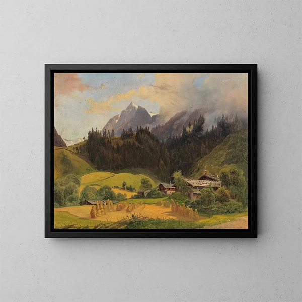 Partie du Pinzgau - Joseph Holzer — gerahmtes Bild an der Wand
