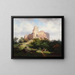 Ruine Paulenstein in der Nähe von Stampfen in Ungarn - Joseph Holzer — gerahmtes Bild an der Wand