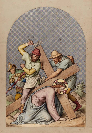 Joseph Hussenot - VII Jsus tombe pour la seconde fois.webp