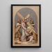 VI Eine fromme Frau wischt das Gesicht von Jesus - Joseph Hussenot — gerahmtes Bild an der Wand