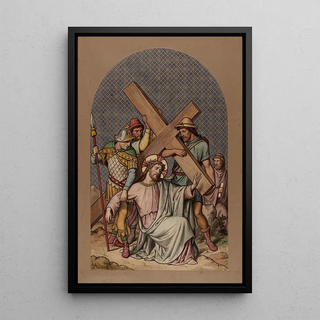 Joseph Hussenot - V Simon le Cyrinien aide Jsus porter sa.webp