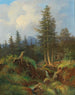 Landschaft mit Waldbach und dekorativen Figuren - Joseph Jonas — Ansicht des Kunstwerks