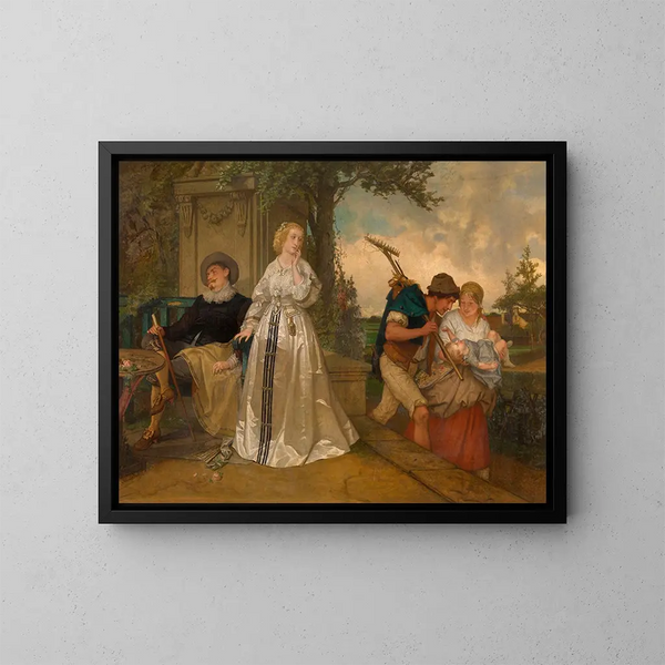 Ein Kontrast - Joseph Lies — gerahmtes Bild an der Wand