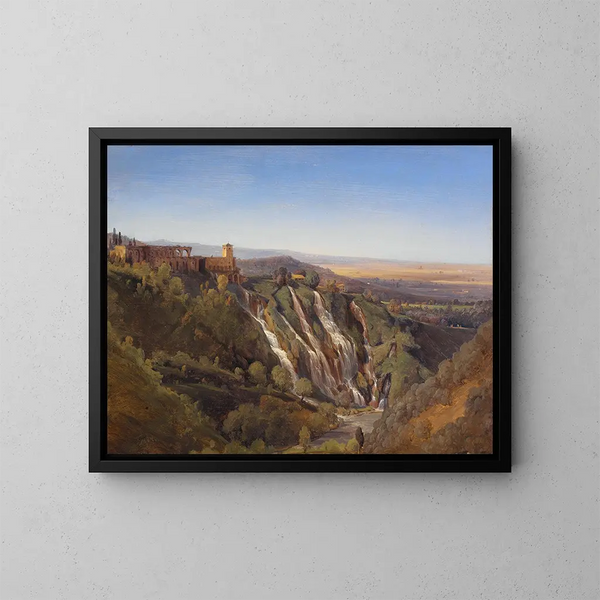 Studie einer Landschaft bei Tivoli - Joseph Magnus Stck — gerahmtes Bild an der Wand