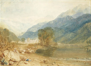 Joseph Mallord William Turner - A View From The Castle Of St Michael Bonneville Savoy From The Banks Of The Arve River.webp