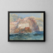 Gênes Ansicht des Meeres mit der Kirche Santa Maria Assunta in Carignano - Joseph Mallord William Turner — gerahmtes Bild an der Wand