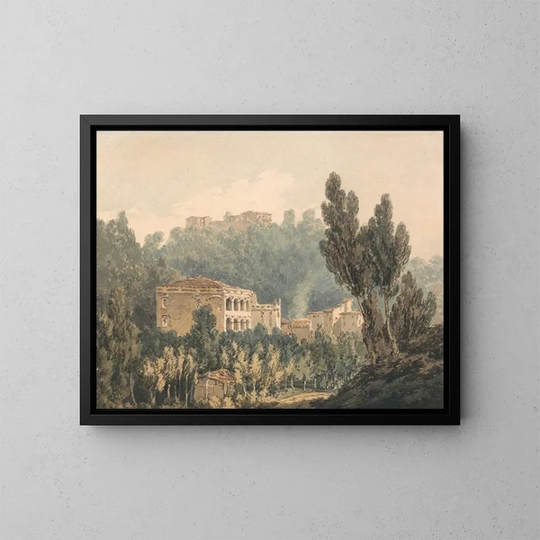 In das Tal bei Vietri - Joseph Mallord William Turner — gerahmtes Bild an der Wand