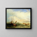 Pêche à la ligne au large de Hastings - Joseph Mallord William Turner — gerahmtes Bild an der Wand