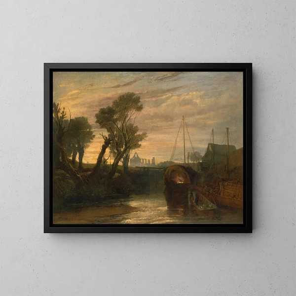 Abtei von Newark - Joseph Mallord William Turner — gerahmtes Bild an der Wand