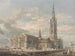 Ansicht des Nordostens der Kirche von Grantham, Lincolnshire - Joseph Mallord William Turner — Ansicht des Kunstwerks