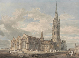 Joseph Mallord William Turner - North East View of Grantham Church Lincolnshire.webp