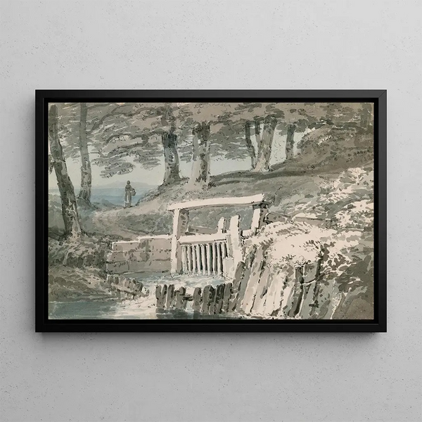 Joseph Mallord William Turner - Sluice Gate Netley Abbey Hampshire.webp