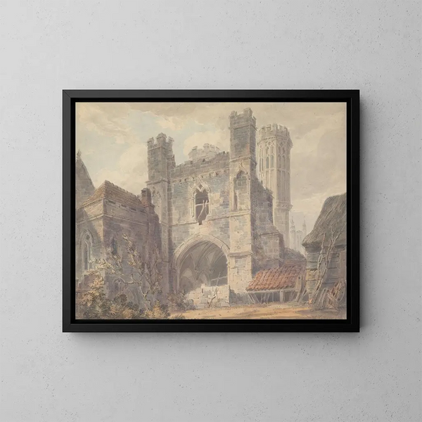 Porte Saint-Augustin de Canterbury - Joseph Mallord William Turner — gerahmtes Bild an der Wand