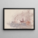 Das Skizzenbuch der Manche 37 - Joseph Mallord William Turner — gerahmtes Bild an der Wand