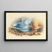 Das Schlachtfeld von Waterloo gesehen von Hougoumont - Joseph Mallord William Turner — gerahmtes Bild an der Wand