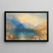 Der Zugersee - Joseph Mallord William Turner — gerahmtes Bild an der Wand