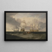 La Victoire revenant de Trafalgar en trois positions - Joseph Mallord William Turner — gerahmtes Bild an der Wand