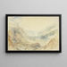 Blick in den Sattel des Saint-Gothard, Schweiz - Joseph Mallord William Turner — gerahmtes Bild an der Wand