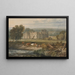 Ansicht von Hampton Court Herefordshire aus südöstlicher Richtung - Joseph Mallord William Turner — gerahmtes Bild an der Wand