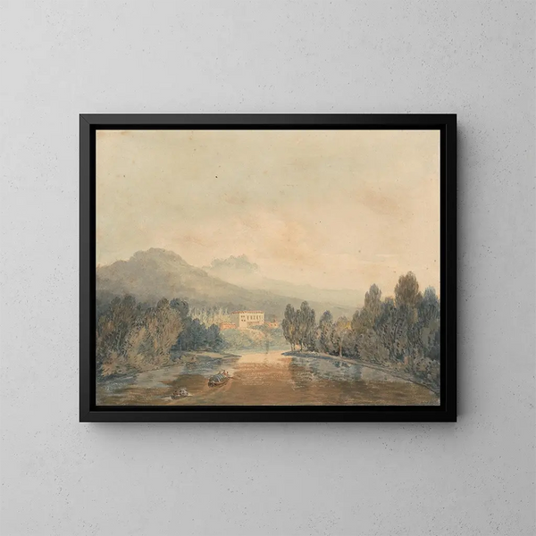 Villa Salviati sur l'Arno - Joseph Mallord William Turner — gerahmtes Bild an der Wand