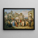 L'entrée triomphale du duc Léopold le Glorieux à Vienne après la croisade de 1219 - Joseph Mathias von Trenkwald — gerahmtes Bild an der Wand