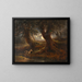 Partie de forêt au clair de lune - Joseph Messmer — gerahmtes Bild an der Wand