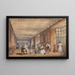 La Longue Galerie Haddon Hall Derbyshire - Joseph Nash — gerahmtes Bild an der Wand