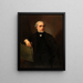 Selbstporträt - Joseph Nicolas Robert-Fleury — gerahmtes Bild an der Wand