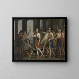 Joseph Paelinck - Beautiful Anthia leads her companions to the temple of Diana in Ephesus.webp