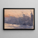 Hafen und Skyline von New York bei Nacht - Joseph Pennell — gerahmtes Bild an der Wand