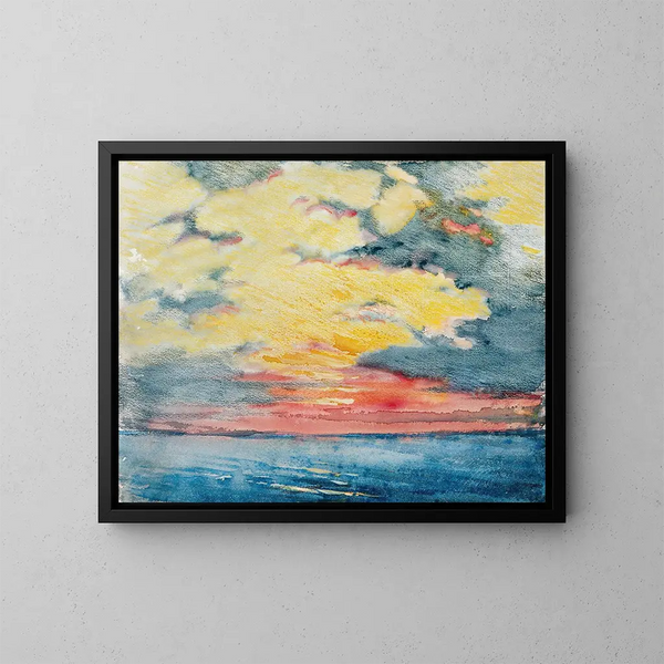 Sonnenuntergang in Acapulco - Joseph Pennell — gerahmtes Bild an der Wand