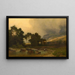 Landschaft in Savoie - Joseph Quinaux — gerahmtes Bild an der Wand