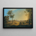 Vue de Kaiserebersdorf - Joseph Rebell — gerahmtes Bild an der Wand