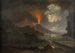 Eruption des Vesuvs bei Nacht mit Blick auf die Virgilschule - Joseph Rebell — Ansicht des Kunstwerks
