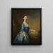 Portrait von Frau Hannah Maria Edmunds geborene Offley - Joseph Samuel Webster — gerahmtes Bild an der Wand