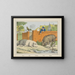 Cochons - Joseph Scholz — gerahmtes Bild an der Wand