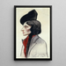 Portrait von Clara Fasano - Joseph Stella — gerahmtes Bild an der Wand
