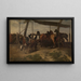 Pferde und Esel zu vermieten - Joseph Stevens — gerahmtes Bild an der Wand