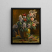 W Kunstdrucke eines floralen Stilllebens - Joseph W. Gies — gerahmtes Bild an der Wand