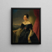 Portrait einer Dame - Joseph Weidner — gerahmtes Bild an der Wand